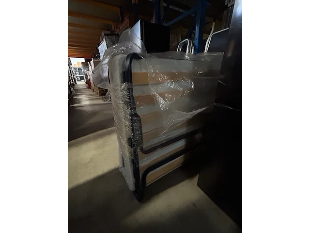 Luxe opklapbed/vouwbed met matras 90x190 cm troonz - afbeelding 2 van  2