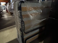 Luxe opklapbed/vouwbed met matras 90x190 cm troonz - afbeelding 2 van  2