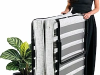 Luxe opklapbed/vouwbed met matras 90x200 cm troonz - afbeelding 1 van  5