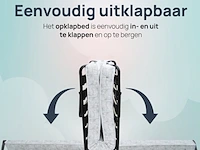 Luxe opklapbed/vouwbed met matras 90x200 cm troonz - afbeelding 3 van  5