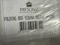 Luxe opklapbed/vouwbed met matras 90x200 cm troonz - afbeelding 4 van  4