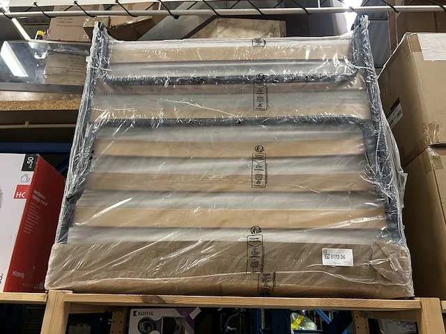 Luxe opklapbed/vouwbed met matras 90x200 - afbeelding 1 van  2