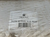 Luxe opklapbed/vouwbed met matras 90x210 troonz, verona deluxe - afbeelding 4 van  4