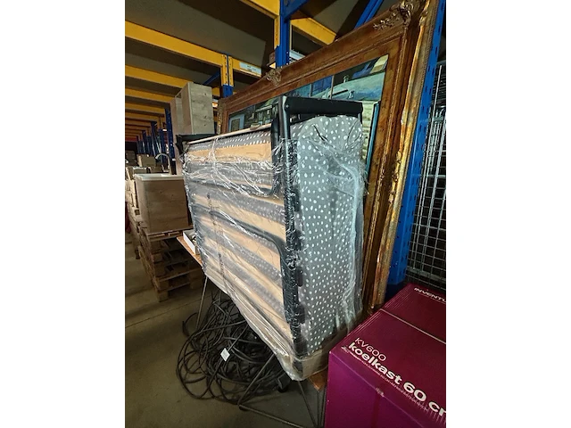 Luxe opklapbed/vouwbed met matras - afbeelding 2 van  2