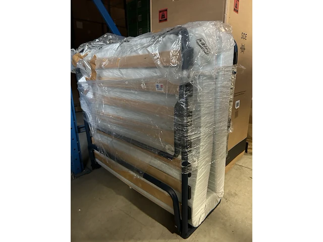Luxe opklapbed/vouwbed met matras - afbeelding 2 van  3
