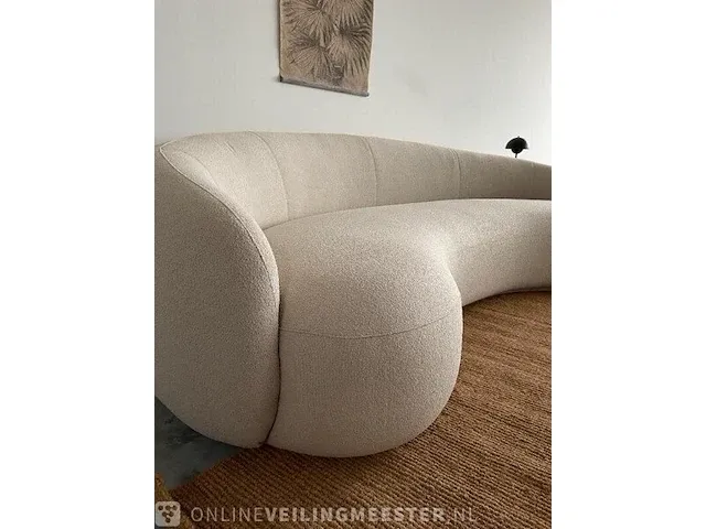 Luxe organische bank in off white bouclé stof by italia, wit, bouwjaar 2023 - afbeelding 7 van  11