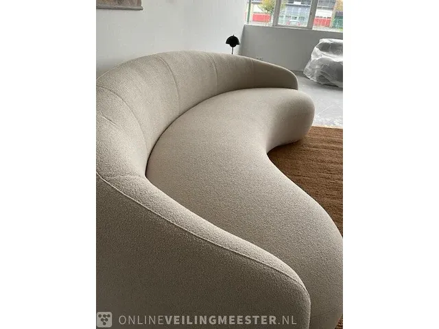 Luxe organische bank in off white bouclé stof by italia, wit, bouwjaar 2023 - afbeelding 8 van  11