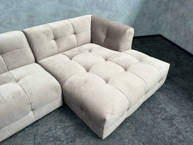 Luxe velvet loungebank - ongebruikt - afbeelding 5 van  19