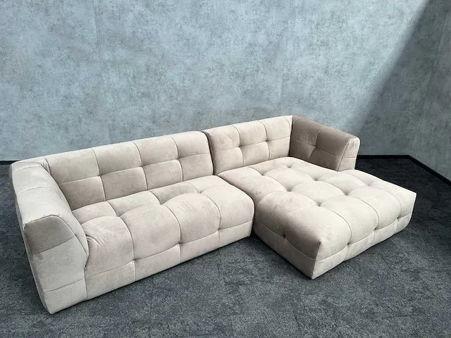 Luxe velvet loungebank - ongebruikt - afbeelding 11 van  19