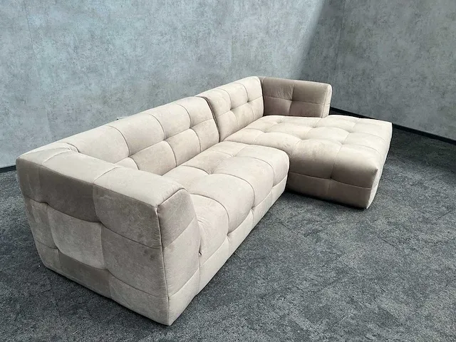 Luxe velvet loungebank - ongebruikt - afbeelding 12 van  19