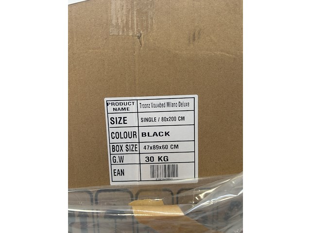 Luxe vouwbed, opklapbed 80x200 cm troonz, milano deluxe - afbeelding 3 van  5