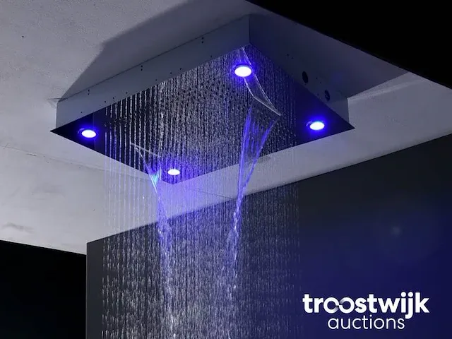 Luxury wellness 5 in 1 inbouw regendouche met thermostaatkraan en massagejets irs-1001-ch - afbeelding 40 van  43