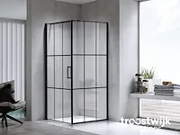 Luxury wellness douchecabine windows 80 cm mat zwart frame - afbeelding 3 van  10