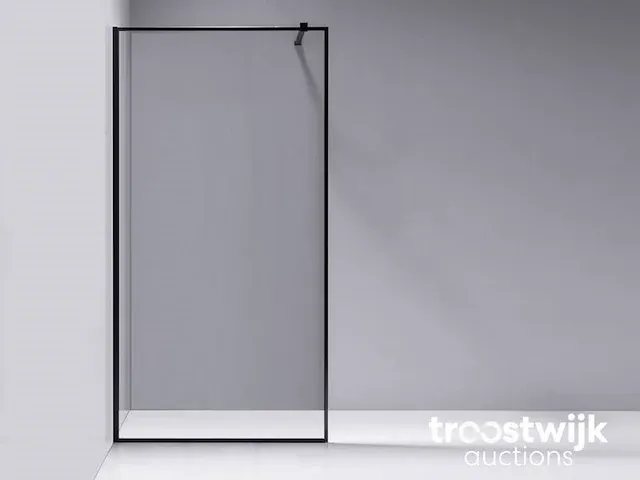 Luxury wellness douchewanden 90cm mat zwart frame - afbeelding 2 van  8