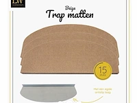 Lw collection trapmatten - 25 dozen á 15 stuks - kleur beige - afbeelding 1 van  2