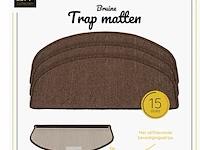 Lw collection trapmatten - 25 dozen á 15 stuks - kleur bruin - afbeelding 1 van  2