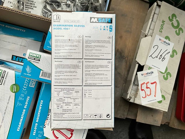 M-safe vinyl handschoenen (10x) - afbeelding 3 van  3