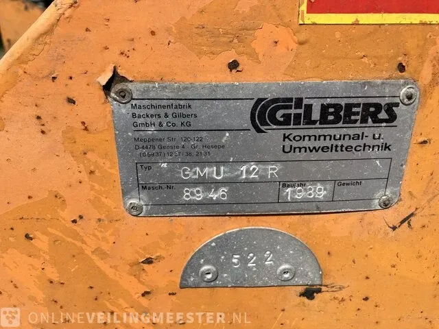 Maaiarm gilbers, gmu12r, oranje, bouwjaar 1989 - afbeelding 5 van  14