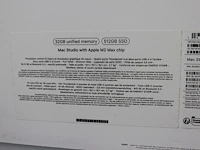 Mac studio met apple m2 chip geheugen mac os suqoia 15.6.1 32 gb 512 gb ssd 12c cpu en 30c gpu. model a2901. - afbeelding 3 van  3