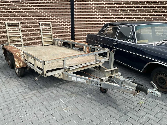 Machine aanhanger oprijwagen - afbeelding 1 van  14