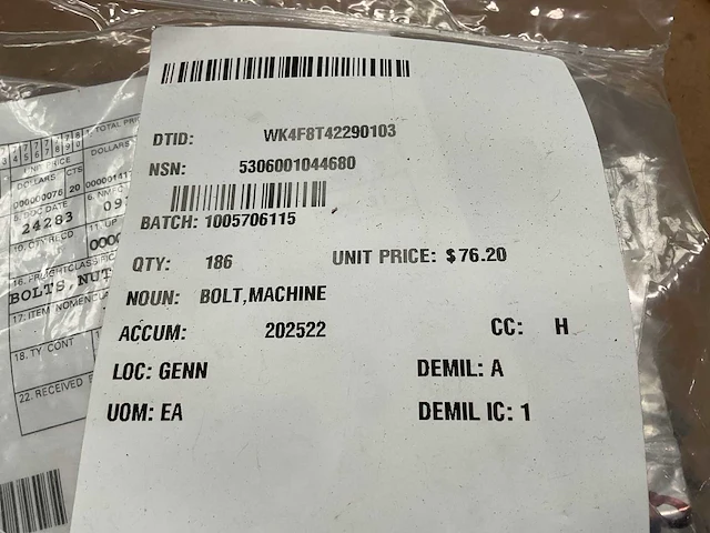 Machine bolt (185x) - afbeelding 4 van  4