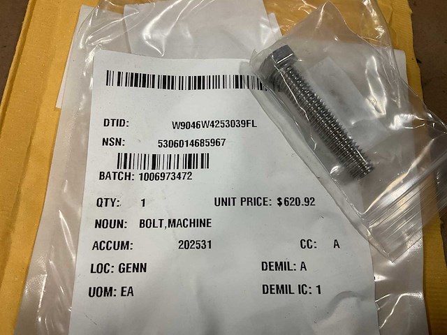 Machine bolt - afbeelding 4 van  4