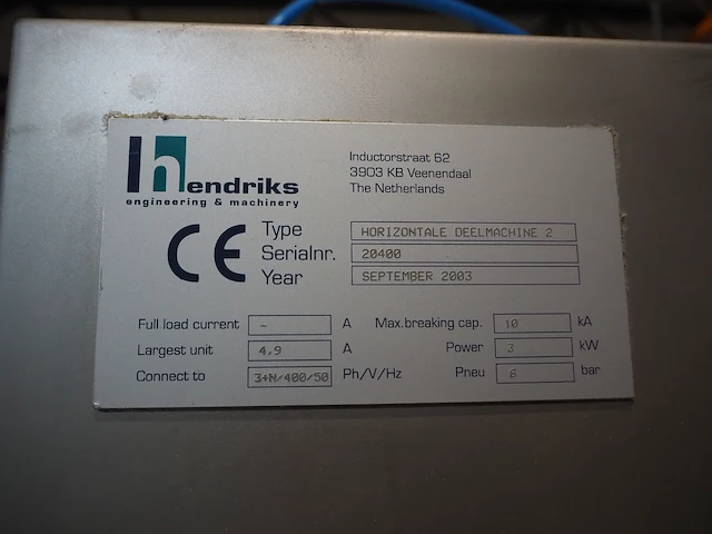 Machinefabriek hendriks b.v. - afbeelding 15 van  24