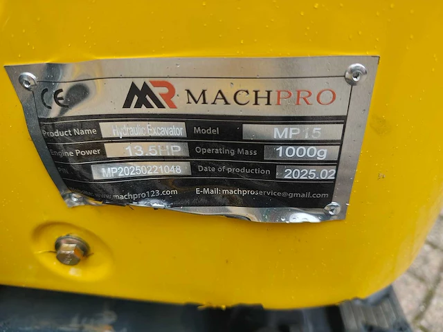 Machpro - 2025 - mp15 - minigraafmachine - afbeelding 23 van  24