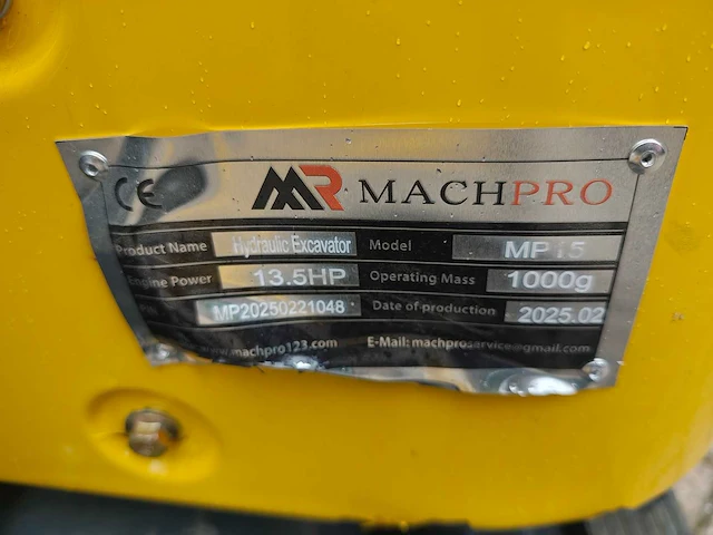 Machpro - 2025 - mp15 - minigraafmachine - afbeelding 24 van  24
