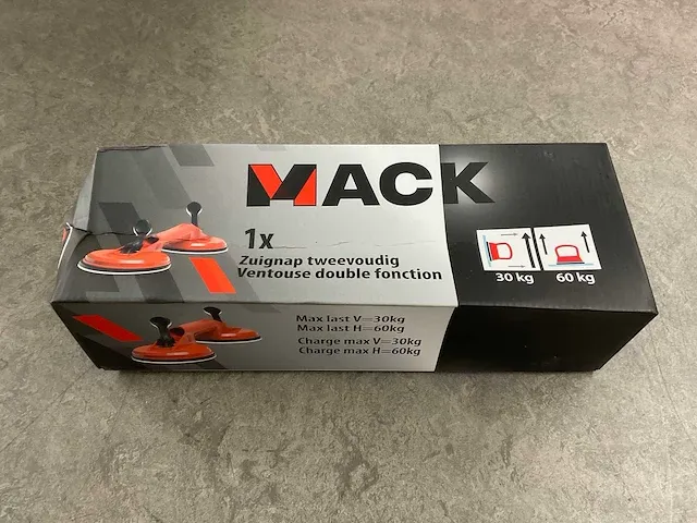 Mack - ø120 mm 60 kg- zuignap dubbel (4x) - afbeelding 2 van  5