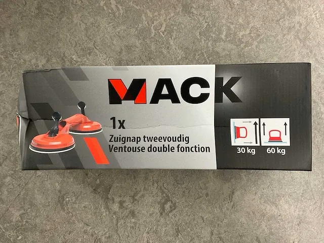 Mack - ø120 mm 60 kg- zuignap dubbel (4x) - afbeelding 3 van  5