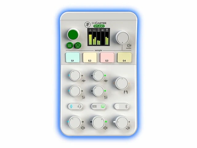 Mackie m-caster studio mixer 35 mm jack usb-c bluetooth wit - afbeelding 4 van  5
