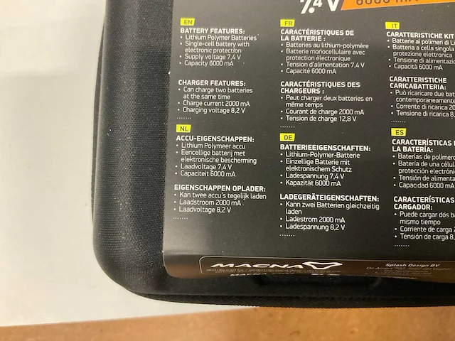 Macna 7.4v/6000ma battery chargerkit - afbeelding 2 van  2