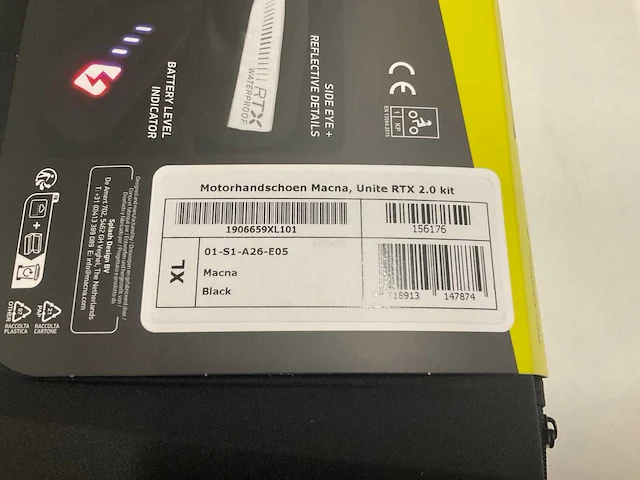 Macna unite 2.0 rtx oplaadbare verwarmde handschoenen maat xl - afbeelding 6 van  6