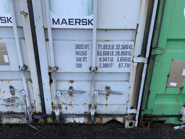 Maersk gesloten zeecontainer 40 voet - afbeelding 7 van  13