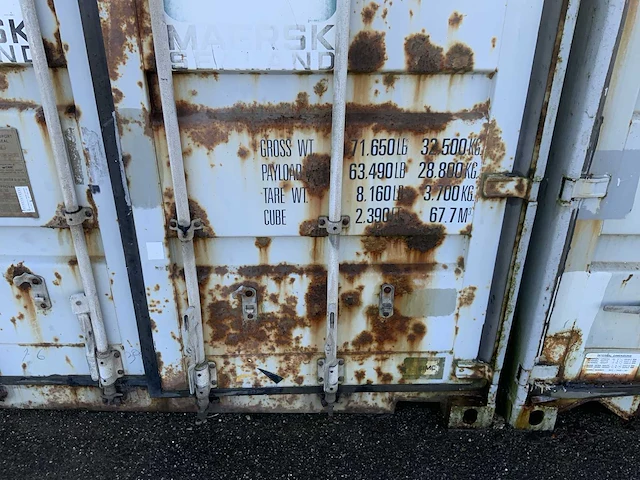 Maersk gesloten zeecontainer 40 voet - afbeelding 13 van  17