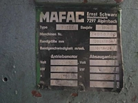 Mafac - b 200 s - bandschuurmachine - afbeelding 6 van  6