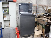 Magazijn computerkast met monitor, toetsenbord, muis en scanner. afmeting 65 x 55 x 166 cm. - afbeelding 1 van  2