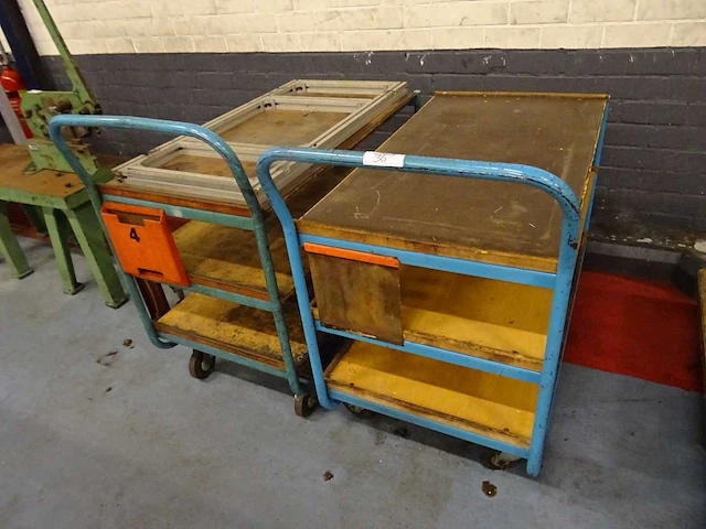 Magazijnkar (2x) - afbeelding 1 van  1