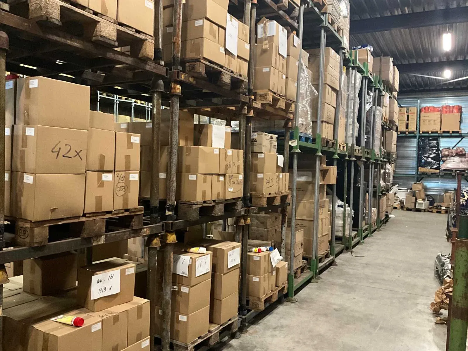 Magazijnopruiming handelsbedrijf