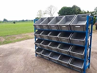 Magazijnrek met opslagbakken - afbeelding 1 van  4