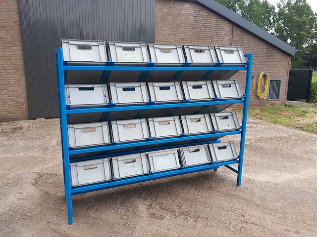 Magazijnrek met opslagbakken - afbeelding 2 van  4