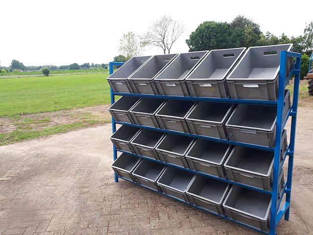 Magazijnrek met opslagbakken - afbeelding 3 van  4