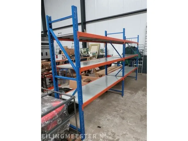 Magazijnstelling 4m br 0.60 cm heda, 2 sectie's - afbeelding 1 van  5