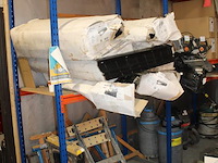 Magazijnstelling 5-delig bestaande uit 8 staanders, 30 liggers en 15 legbladen in diverse lengtes en dieptes. - afbeelding 5 van  6