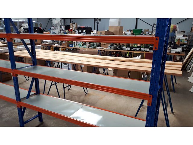 Magazijnstelling 6 m br.; 40 cm heda, 3 secties - afbeelding 3 van  5