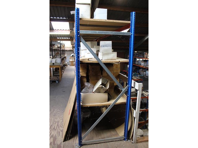 Magazijnstelling bestaande uit 10 staanders met hoogte 250 cm, 48 liggers met lengte 203 en 270 cm en 24 le... - afbeelding 2 van  3