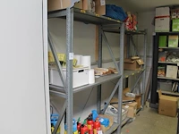 Magazijnstelling bestaande uit 3 staanders met afmeting 50 x 200 en 6 liggers met lengte 128 cm. let op: op... - afbeelding 1 van  3