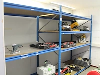 Magazijnstelling bestaande uit 5 staanders met afmeting 100 x 225 en 22 liggers met lengte 100 / 150 cm. le... - afbeelding 1 van  3