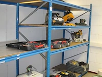 Magazijnstelling bestaande uit 5 staanders met afmeting 100 x 225 en 22 liggers met lengte 100 / 150 cm. le... - afbeelding 2 van  3